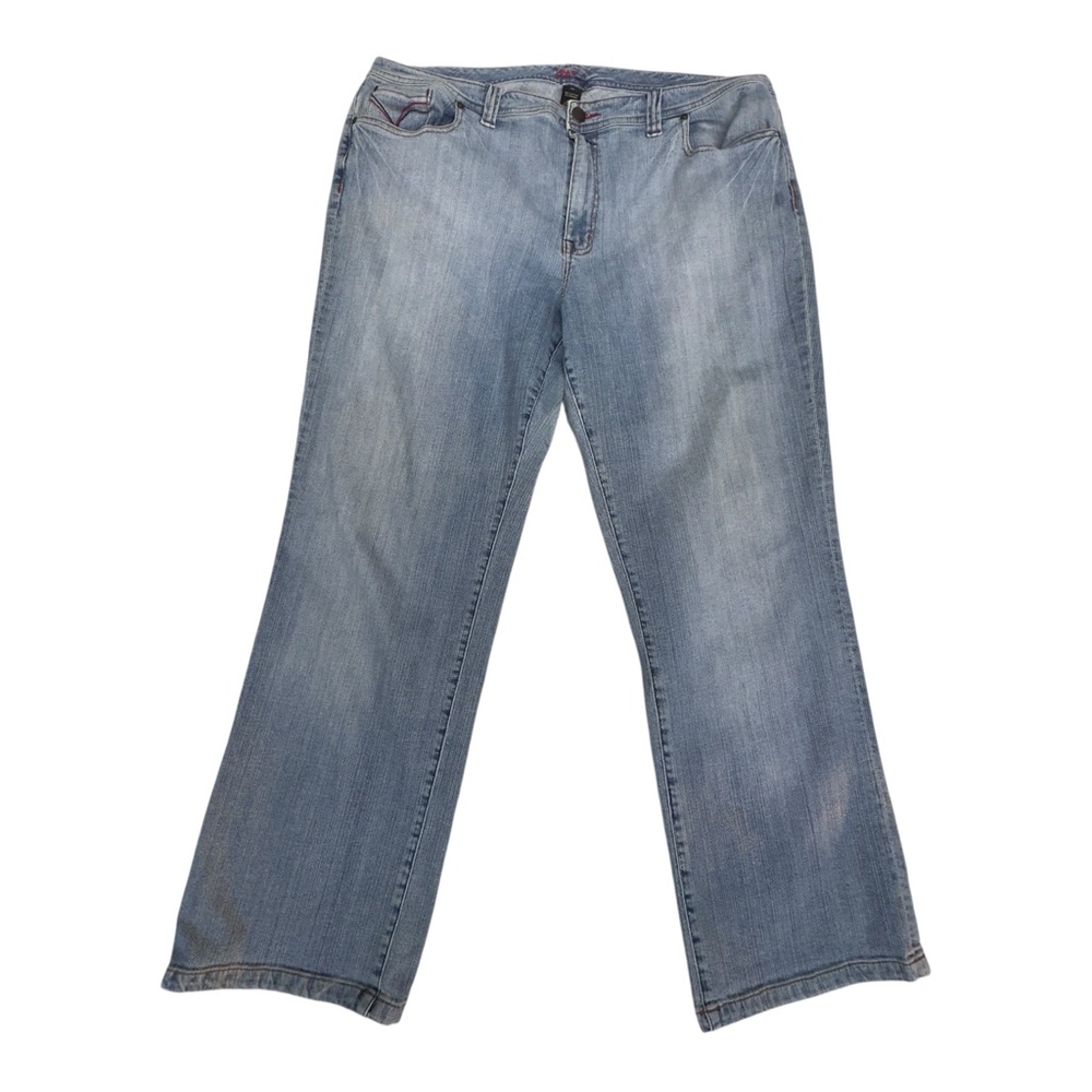 Venezia Flare Jeans Plus Size 22 Embroidered Vintage Lane Bryant